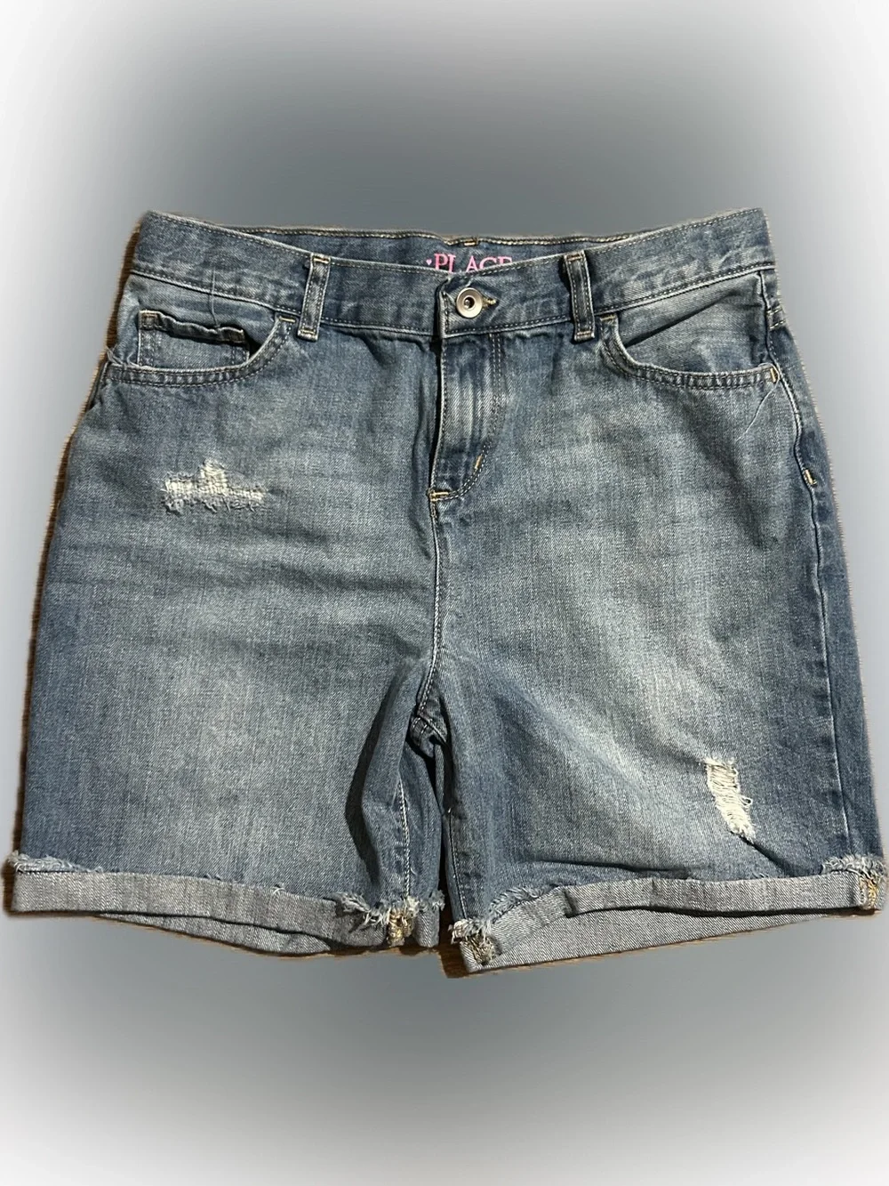 Children’s Place Girl’s Size 16 Midi Long Denim Shorts